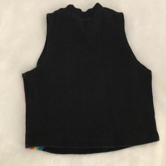black shirt with rainbow stripes - Picture 4 of 4